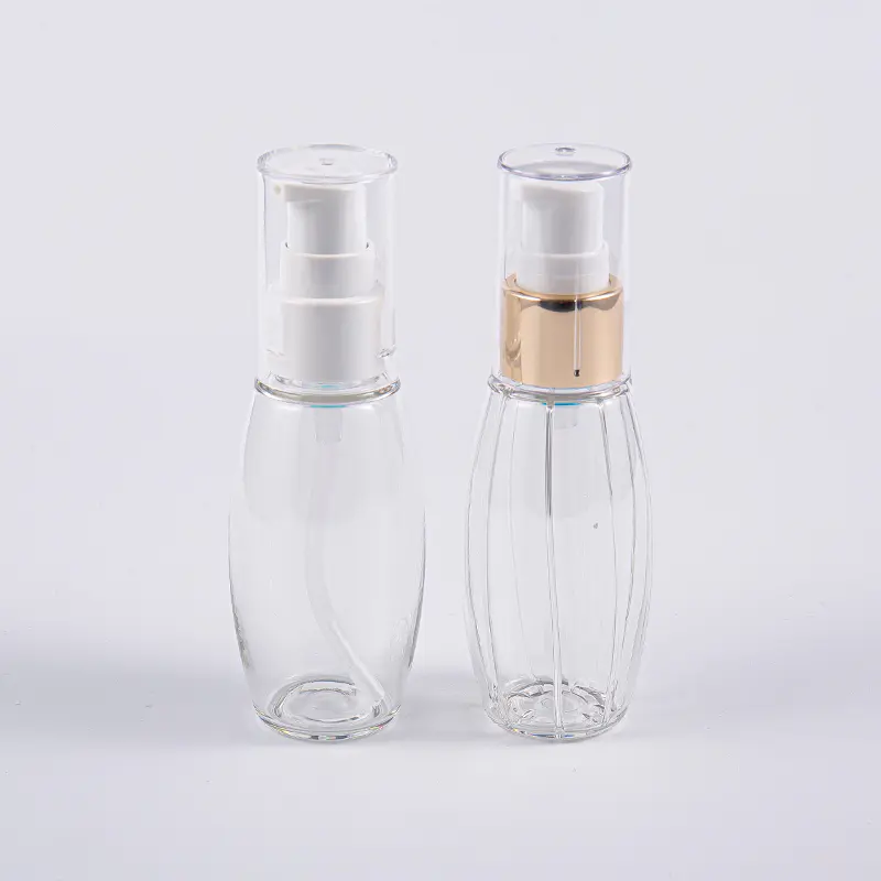 ভ্রমণে পাম্প সহ 50ml PETG বল আকৃতির বোতল ব্যবহার করুন