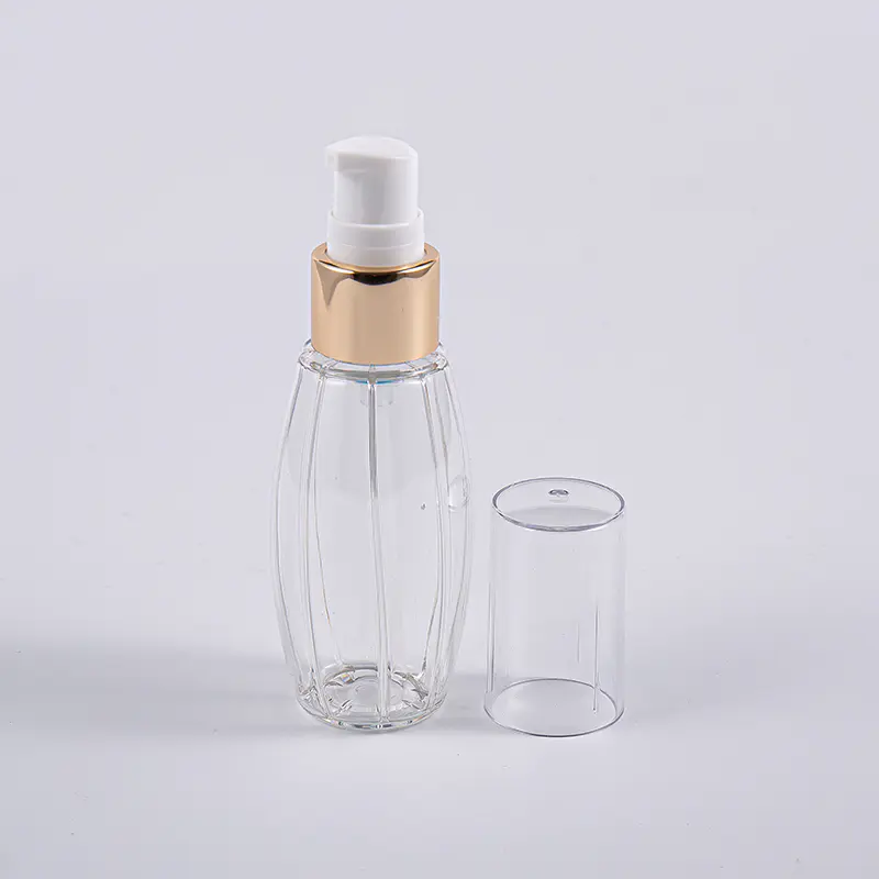ভ্রমণে পাম্প সহ 50ml PETG বল আকৃতির বোতল ব্যবহার করুন