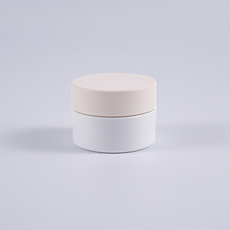 সাদা 10 গ্রাম গোলাকার PETG ক্রিম জার