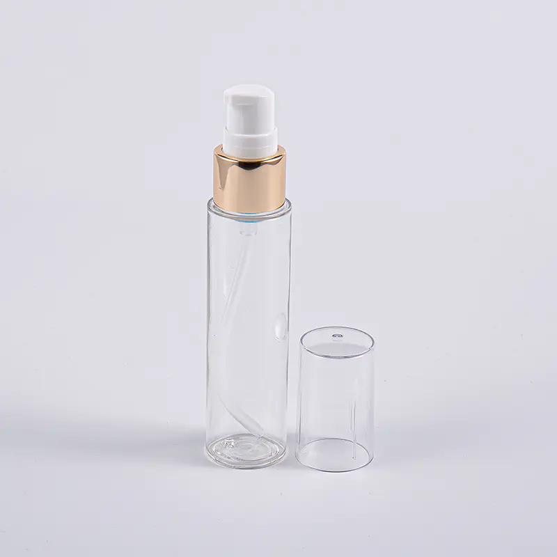 ভ্রমণে পাম্প সহ 20ml 30ml 40ml স্লিম PETG লোশন বোতল ব্যবহার করুন