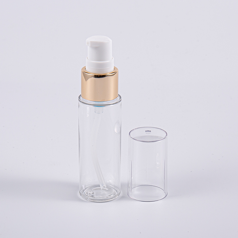 ভ্রমণে পাম্প সহ 20ml 30ml 40ml স্লিম PETG লোশন বোতল ব্যবহার করুন