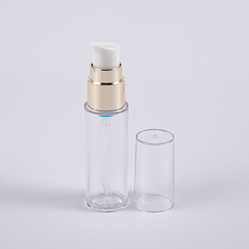 ভ্রমণে পাম্প সহ 20ml 30ml 40ml স্লিম PETG লোশন বোতল ব্যবহার করুন