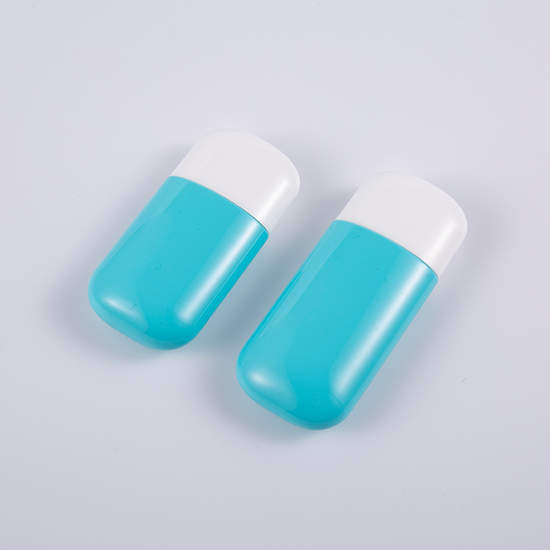 30ml এবং 50ml নীল PE সানস্ক্রিন বোতল UV সুরক্ষা সহ