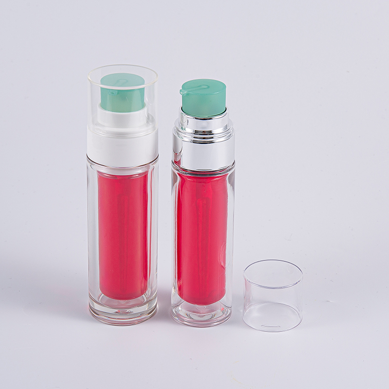 পাম্প সহ মাল্টি-লেয়ার কম্পোজিট ইনার ব্যাগ 30ml 50ml ভ্যাকুয়াম বোতল সহ PETG বোতল পরিষ্কার করুন