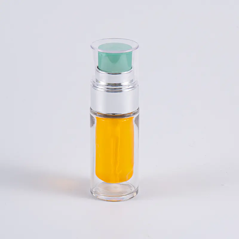 পাম্প সহ মাল্টি-লেয়ার কম্পোজিট ইনার ব্যাগ 30ml 50ml ভ্যাকুয়াম বোতল সহ PETG বোতল পরিষ্কার করুন
