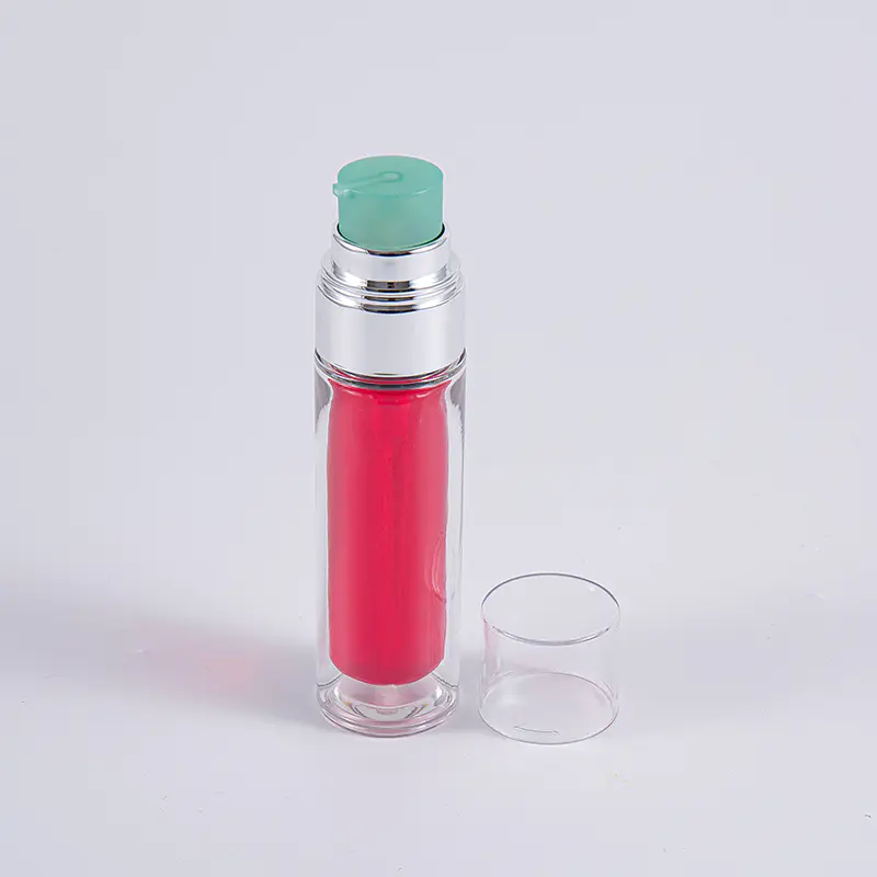 পাম্প সহ মাল্টি-লেয়ার কম্পোজিট ইনার ব্যাগ 30ml 50ml ভ্যাকুয়াম বোতল সহ PETG বোতল পরিষ্কার করুন