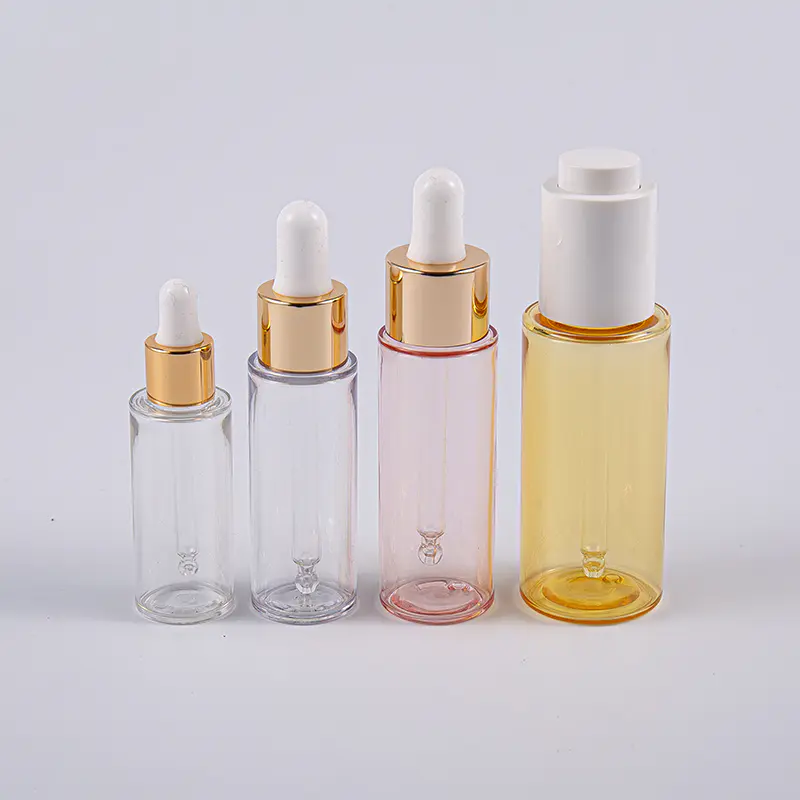 ভ্রমণে পাম্প সহ 10ml 20ml 30ml 50ml স্লিম PETG লোশন বোতল ব্যবহার করুন