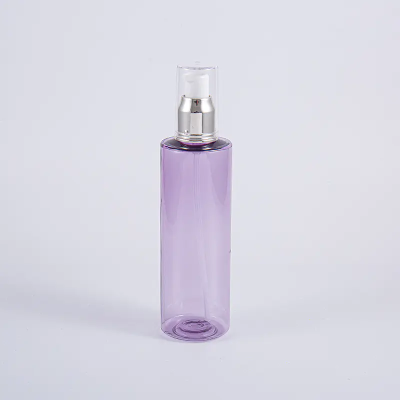 গোলাকার 200ml PET ফেসিয়াল টোনার বোতল