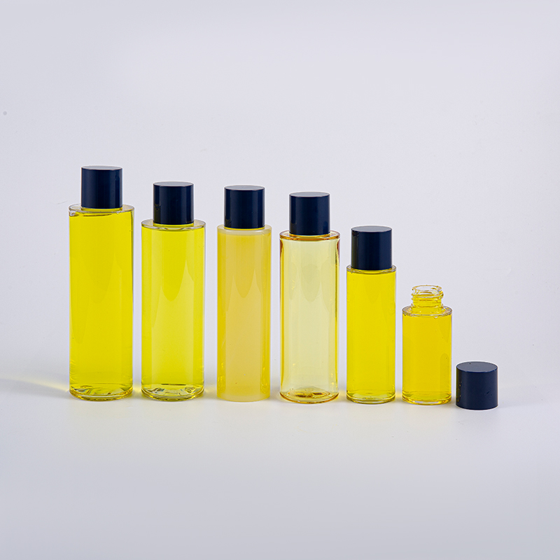 50ml 100ml 120ml 130ml 170ml 200ml PETG রাউন্ড লোশন বোতল যার সাথে রাউন্ড স্ক্রু ক্যাপ এবং ছোট সন্নিবেশ